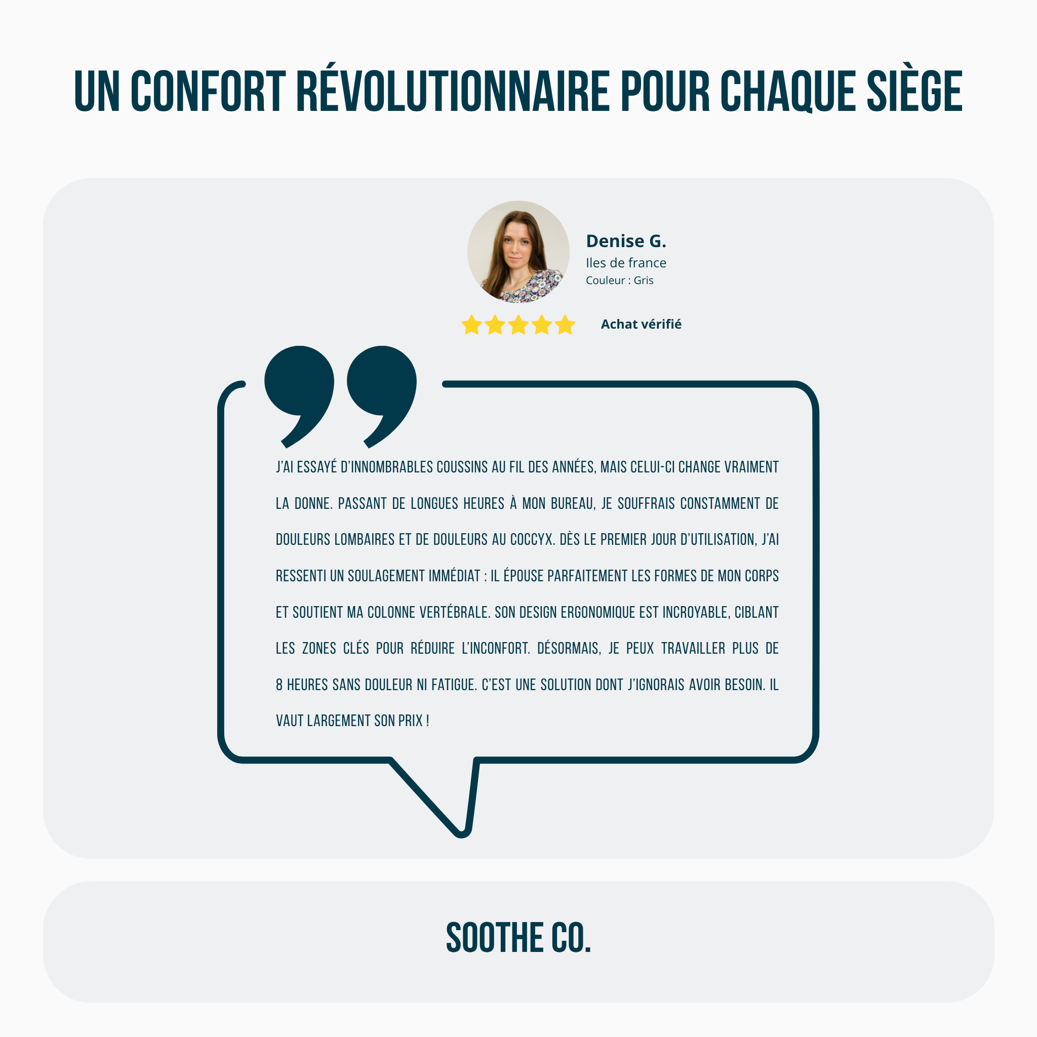 Coussin Ergonomique Soothe Co